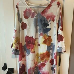 Floral V-Neck Women's Top